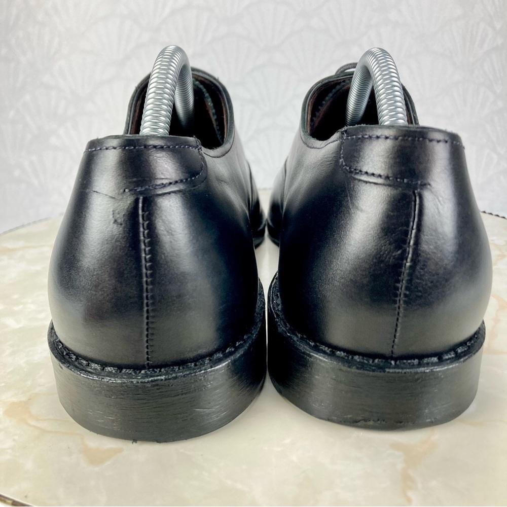 Allen Edmonds Hopkinson Mens Size 9.5 Black Leather Cap Toe Oxford Dress Shoes - Picture 7 of 11